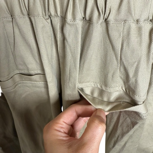 Halston Belted Button Front Khaki Jumpsuit XXL NWT - Picture 7 of 10